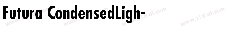 Futura CondensedLigh字体转换